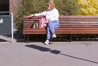 smoking in the sun